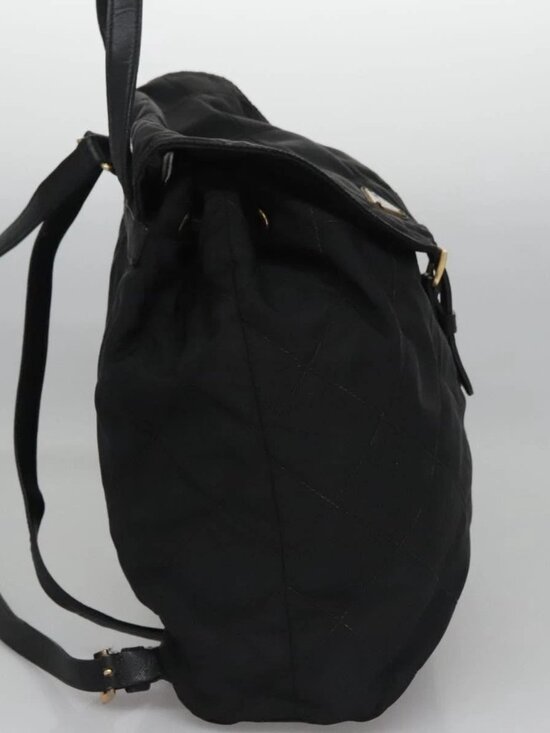 PRADA Backpack Nylon Black Auth 104486 main image 4